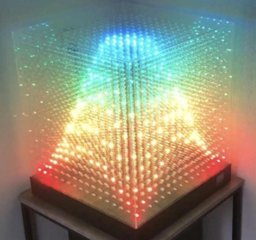 How to make a 16x16x16 LED CUBE at home with Arduino platform