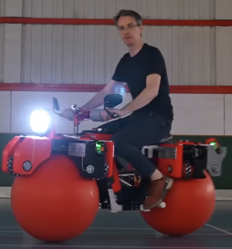 I built an Omni-Directional Ball-Wheeled Bike